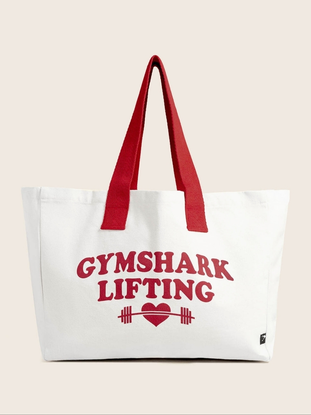 New Gymshark Love Lifting Tote Bag White/Red ❤️ | New In Bag | Sold Out